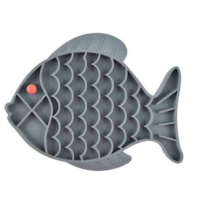 Leckmatte Fisch, grau